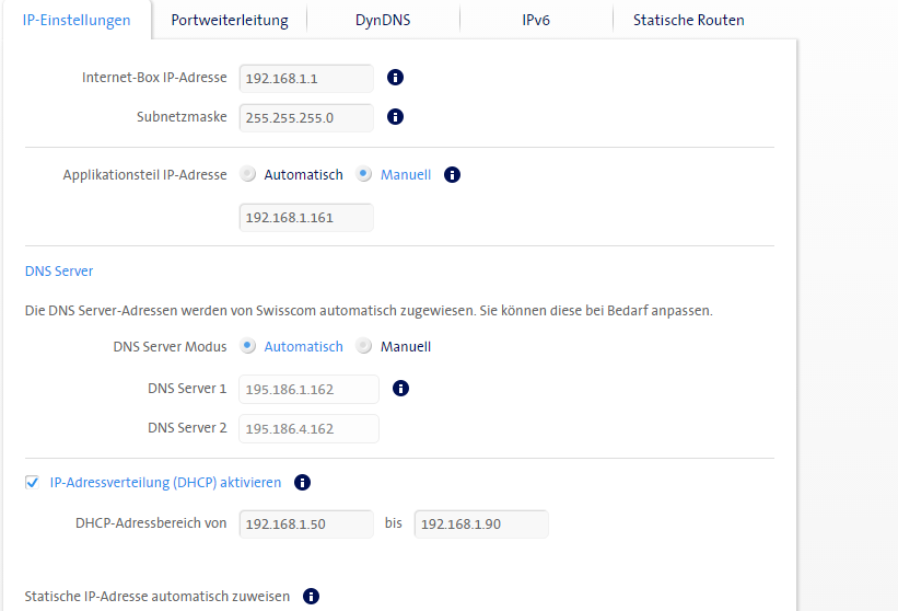 IP-Einstellungen