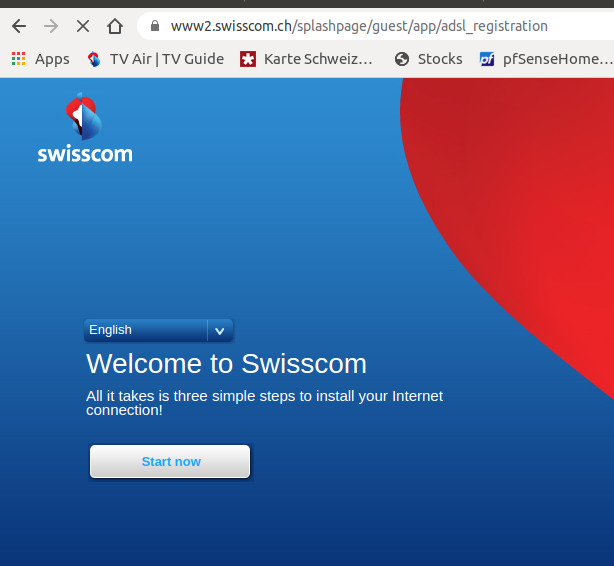 Swisscom registration