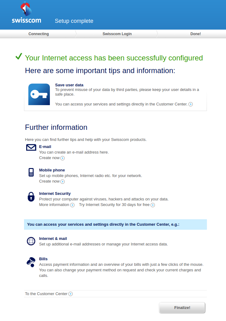 Swisscom success