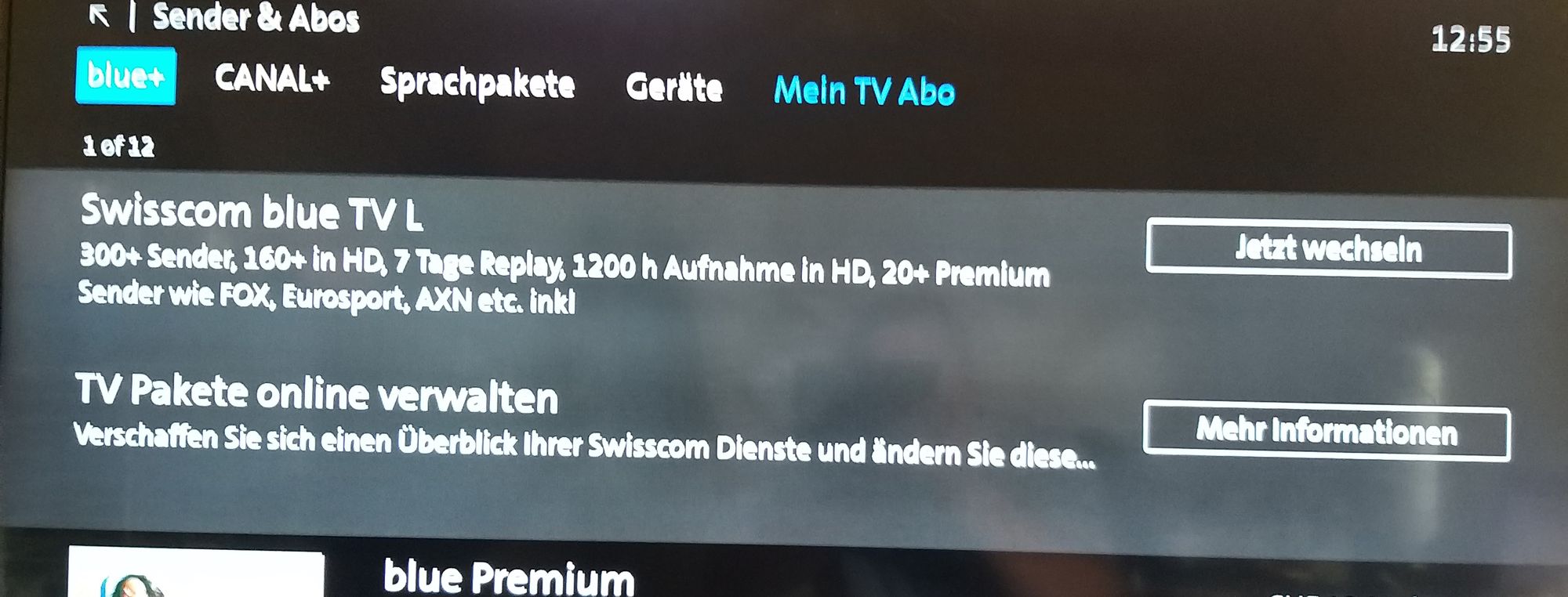 wieso steht das bei mir?Ich habe ja Swisscom L !   Ist das das neuere angebot?