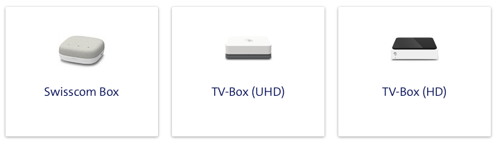 Das sind TV-Boxen der Swisscom